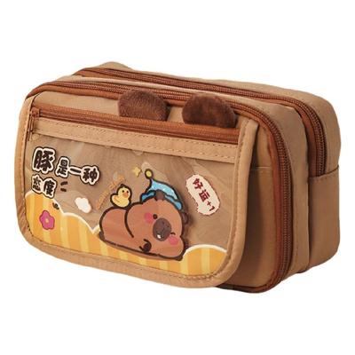 Stifteetui Große Kapazität Federmäppchen Cartoon Capybara Federtasche Stiftebeutel Ästhetischer Stifthalter Schulbedarf
