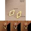 Sophisticated Geometric Design Double Layer Earrings For Women With A Touch Stylish