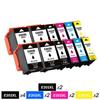 Set of 12 E202XL Compatible Ink Cartridges for Epson Expression Premium Xp-6005/ Xp-6000