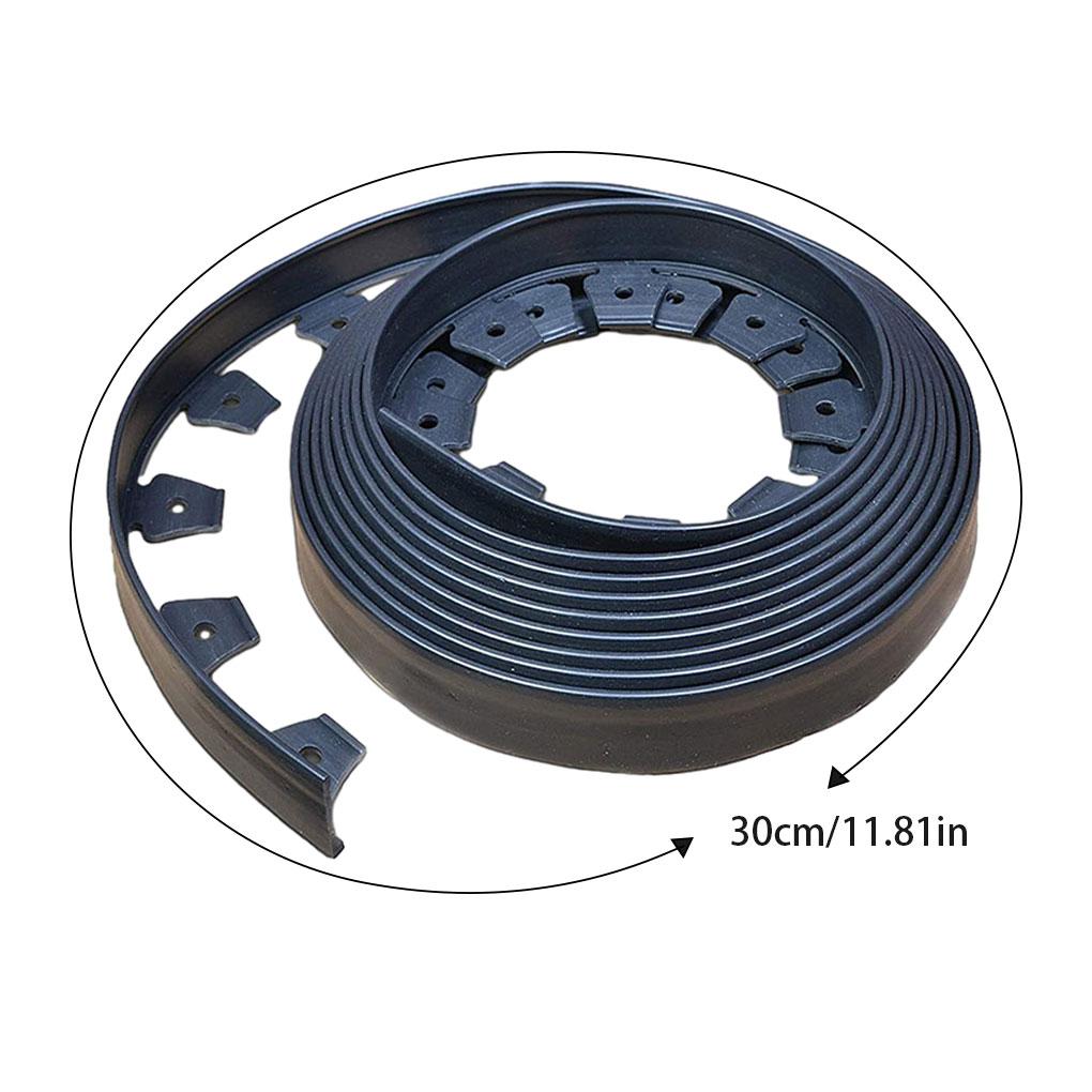 Plastic Lawn Landscape Edging Kit Detachable 5M Replacement Trimmable Outdoor Park Garden Tree Landscaping Border