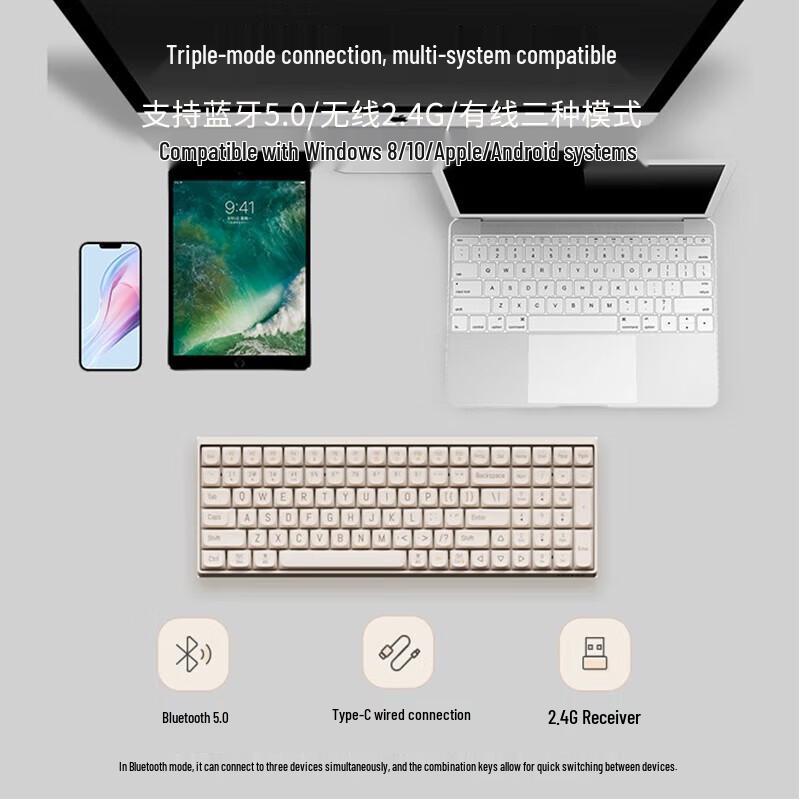 Lofree Little Dot 68-Key Tri-Mode Hot-Swappable Mechanical Keyboard