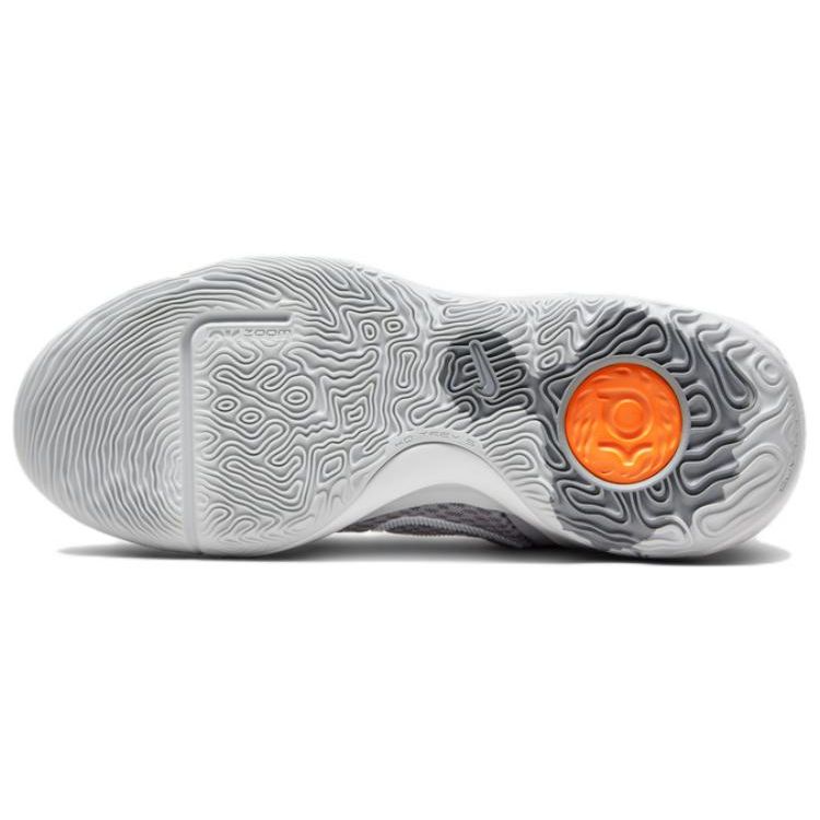 Nike Pantofi sport KD Trey 5 IX EP Pure Platinum Unisex Gri rece-gri total-portocaliu CW3402-011