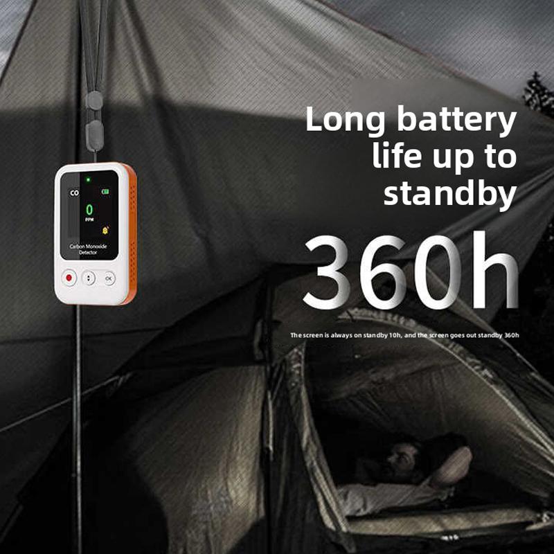 Portable CO Detector GZ-CO10 Carbon Monoxide Alarm USB Rechargeable Sensor for Home Car Camping Safety