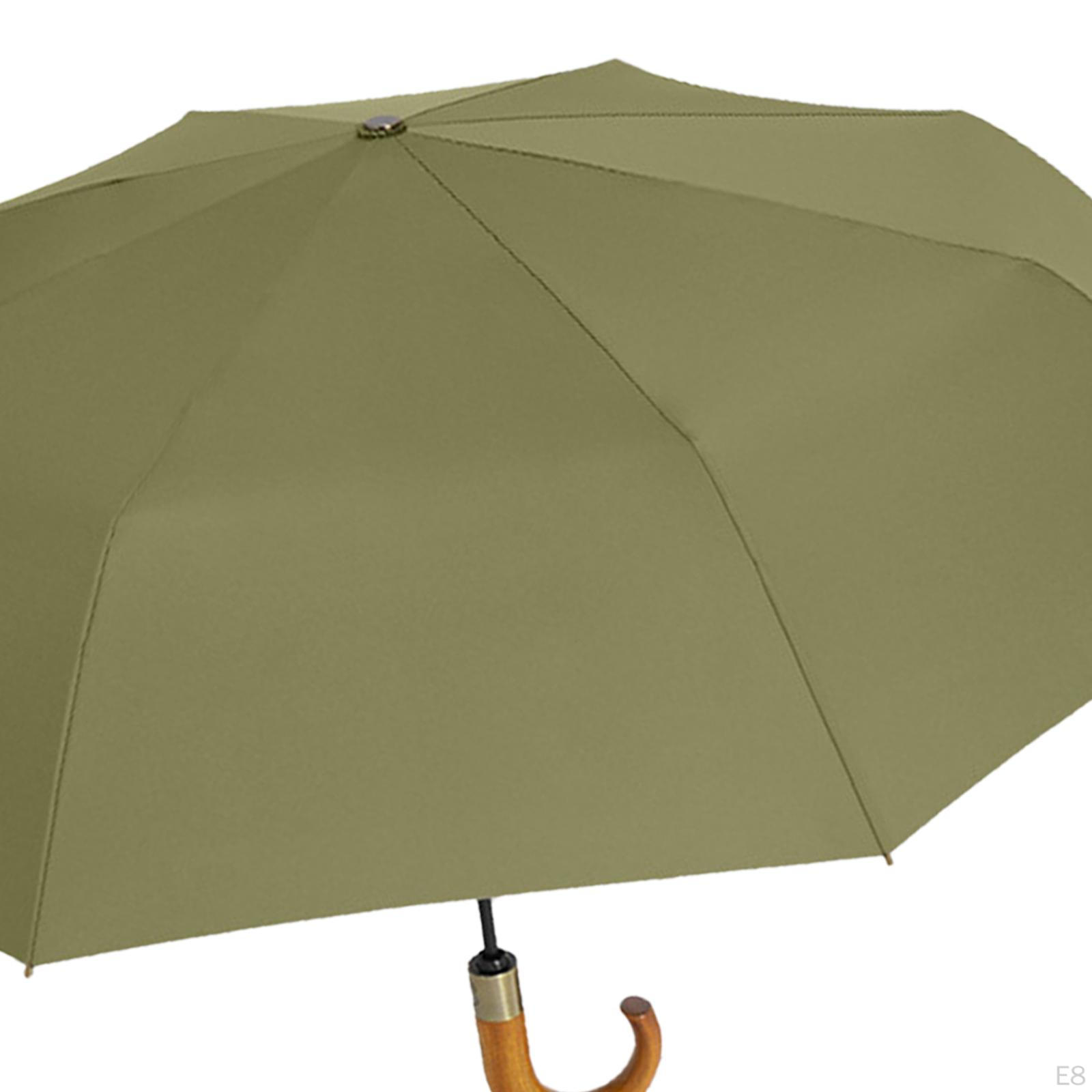 Складной зонт 8 спиц ветрозащитный для активного отдыха кемпинга походов чёрный — фото 5