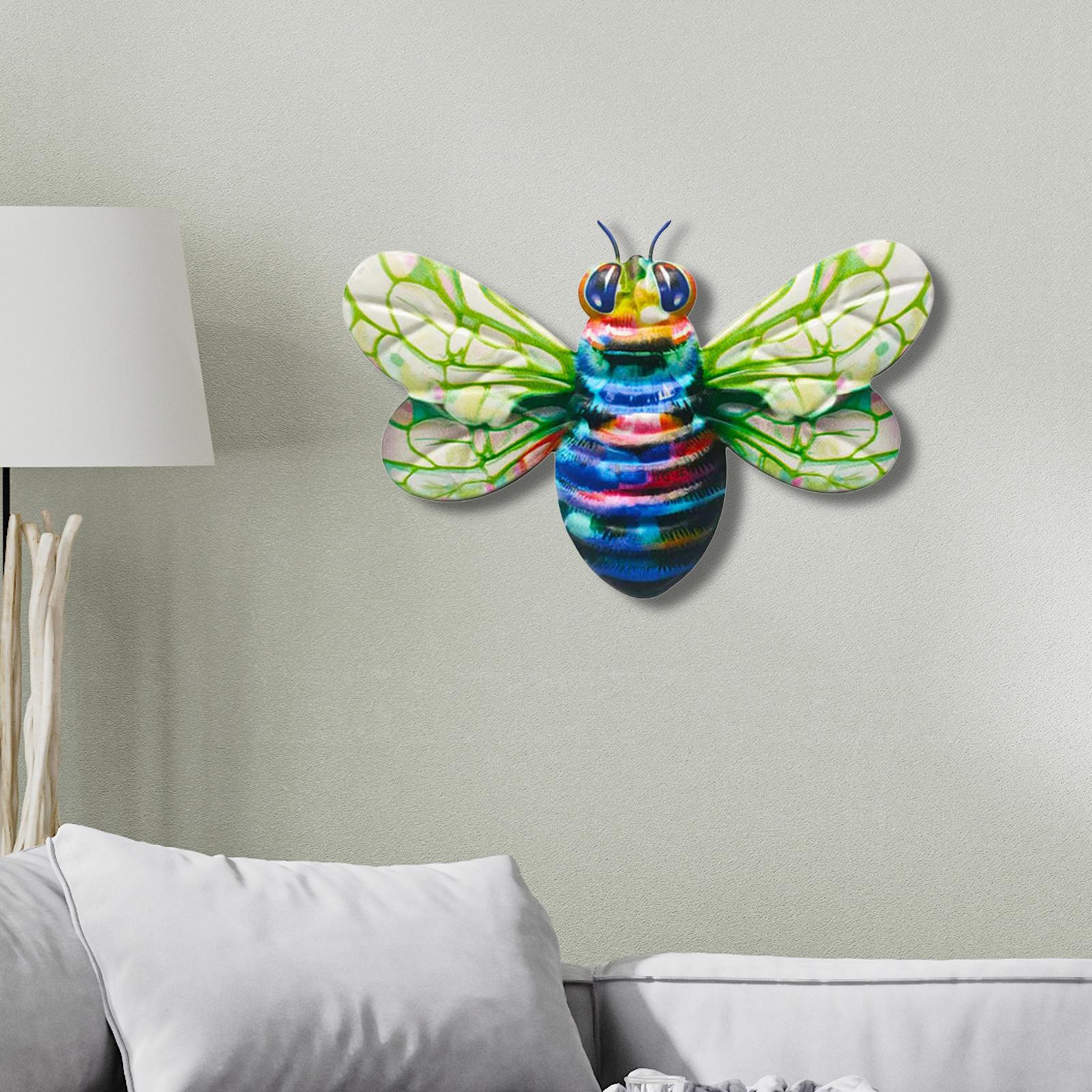 Metal Bee Wall Decor, Metal Bee Wall Art, Bee Sculpture for Farmhouse