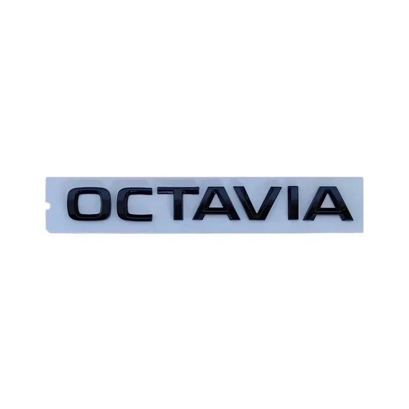 AAABV1 Auto-Buchstaben-Plakette Außen für Skoda Superb Octavia 2023 2024 Heckaufkleber Kofferraumaufkleber Emblem Auto-Modifikationszubehör