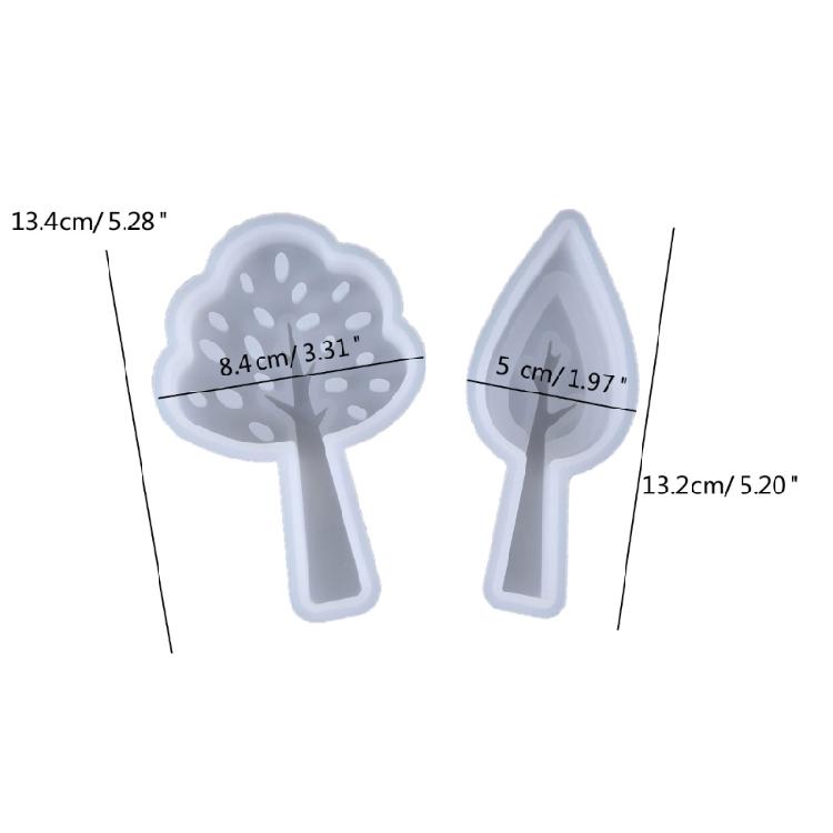 Gypsum Candle Silicone Molds for DIY Plasters Concrete Small Trees Resin Mould