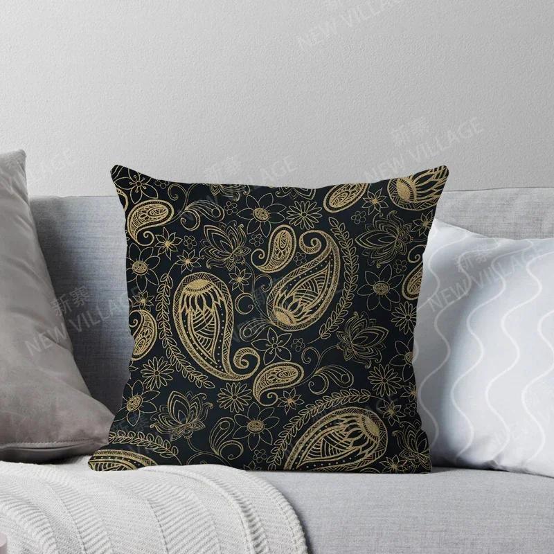 Fall Home Decor Autumn Living Room Throw Pillow Cover Sofa Boho Cushion Cover  Mandala