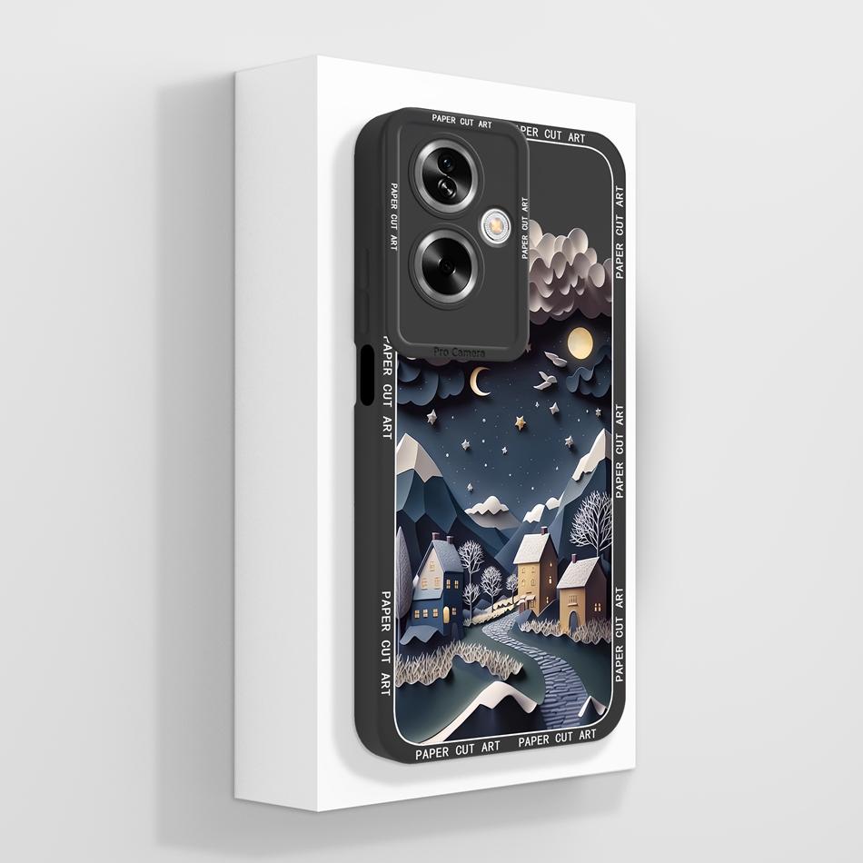 Cute Panda Covers For Oppo A79 5G Case For Oppo A2 5G Full Protection Funda For Oppo A 79 Housing Soft Liquid Silicone Back Capa