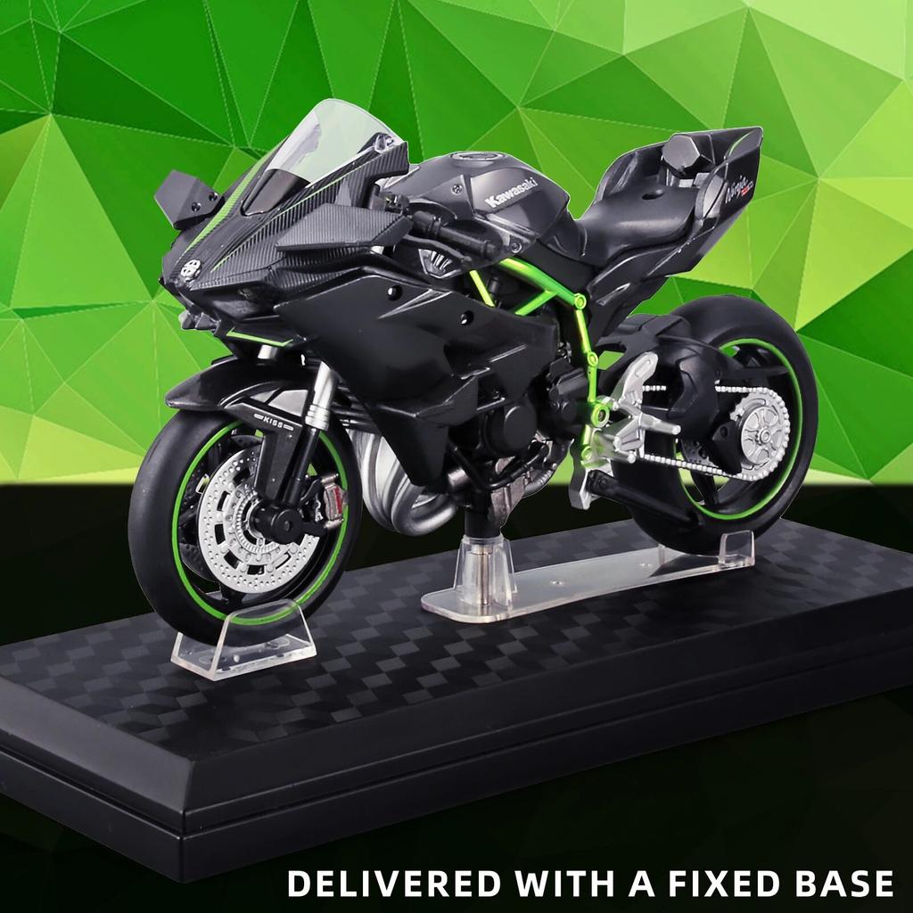 1/12 Scale Die Cast Motorcycle Model for Kawasaki Ninja H2R, Motorcycle Model, Kids Moto Toy or Collection, Boyfriend