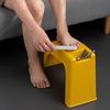 Manicure Pedicure Stool with Grooves Storage Shower Foot Holder Stand Anti-skid Universal Plastic Shaving Toenail Leg Rest Stand
