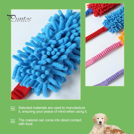 Tough Dog Toys with Handles Rope Toy, Durable Interactive Plush Tug Reinforced Handles, Chew Dental Cleaning Polyester Toy for Small Large Dogs