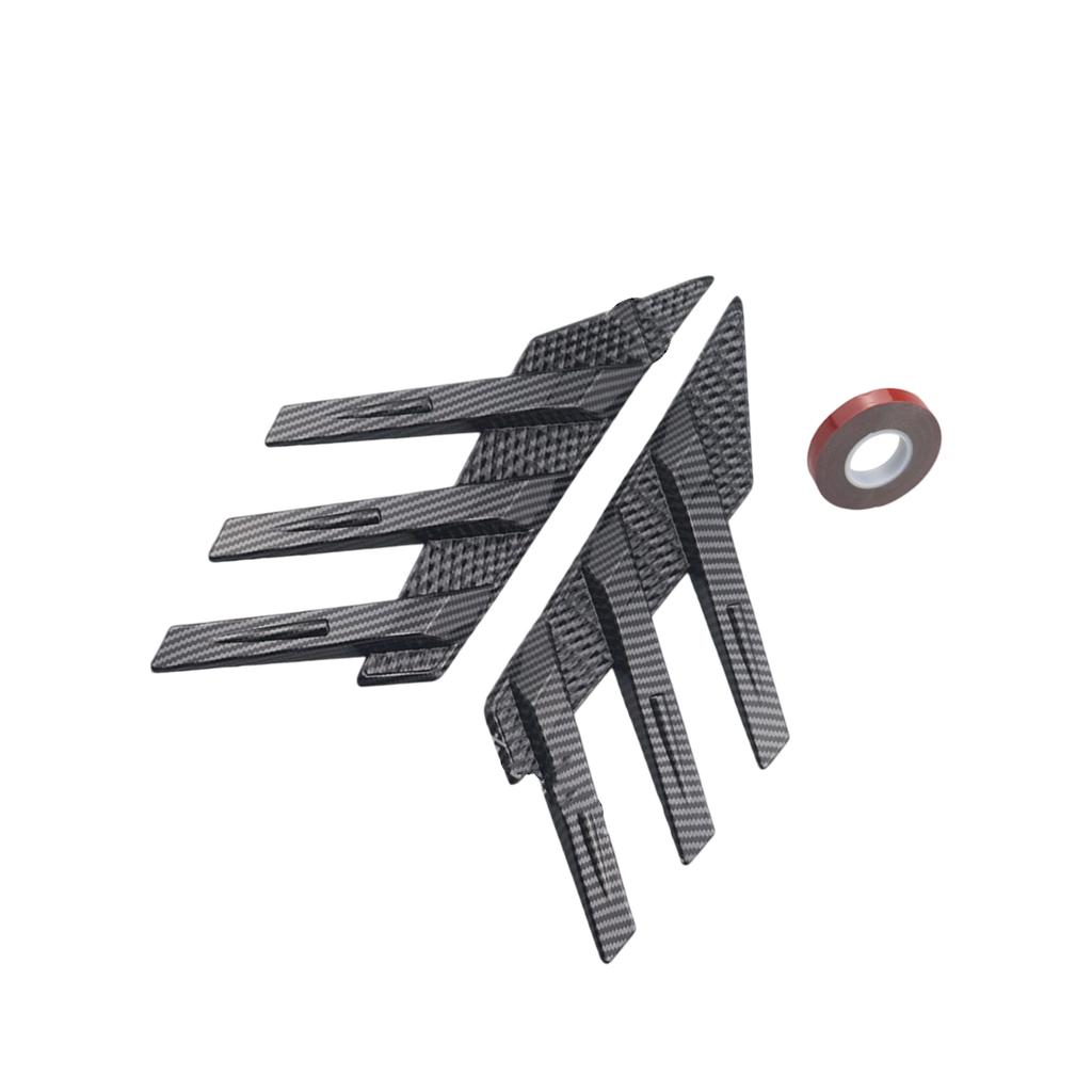 Plastic Rear Window Spoiler Splitter For Sedans SUVs Adhesive Mounting Optimizes Airflows And Adds Styling To Vehicle