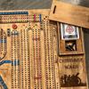 Großes klassisches Cribbage Brettspiel Set Familienspiel Cribbage Kriegsspiel oder Familienbrett Eltern-Kind Spiel Set