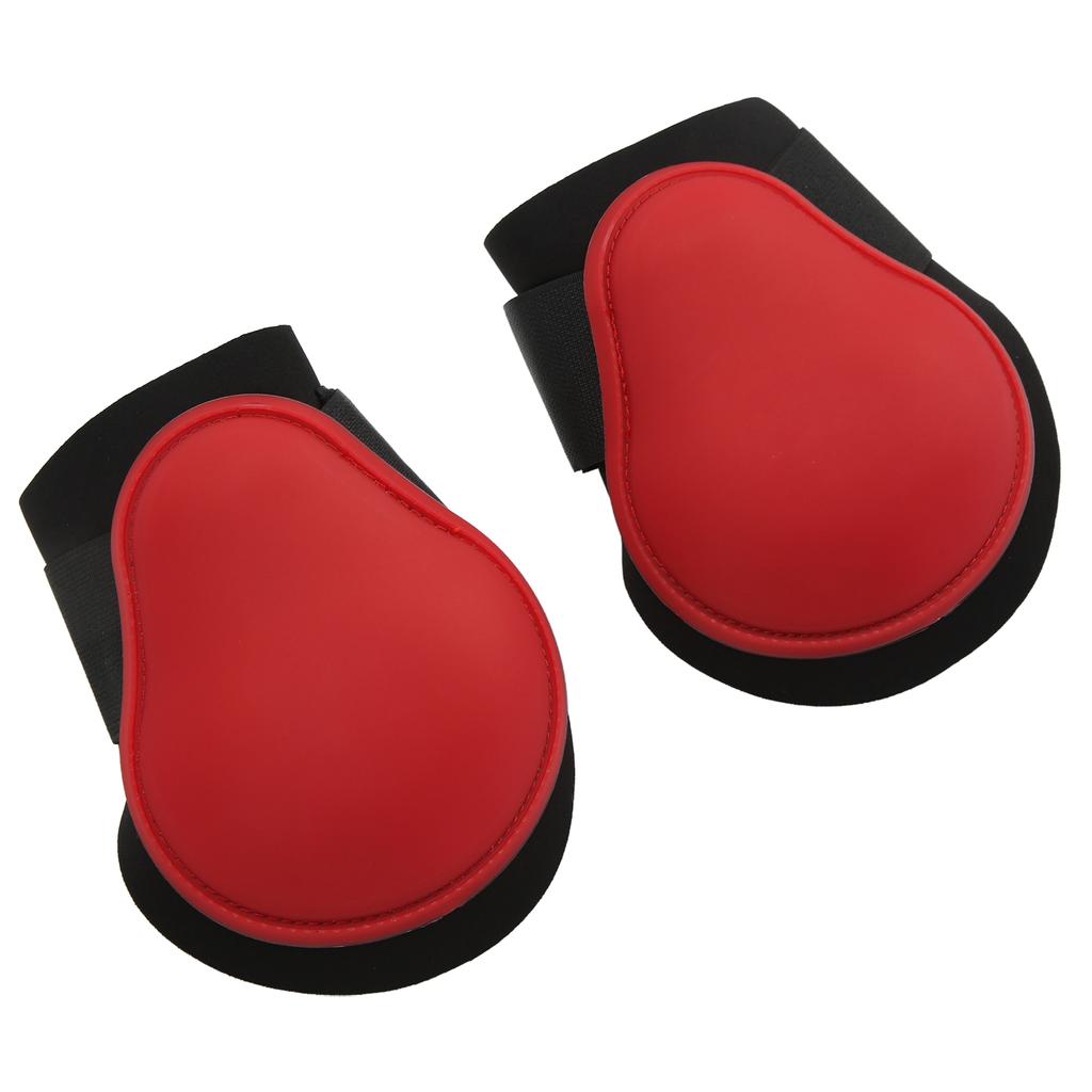 1 Pair Horse Hind Leg Boots Horse Tendon Boots for Jumping Running High Speed SportsRed Hind Legs M