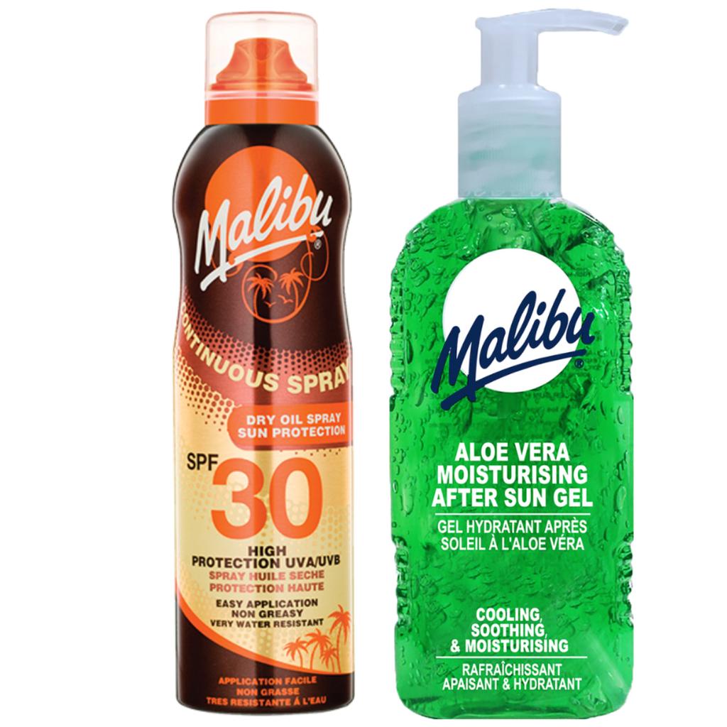 Malibu SPF30 Protective Balm 175ml + Aloe Gel After Tanning 200ml