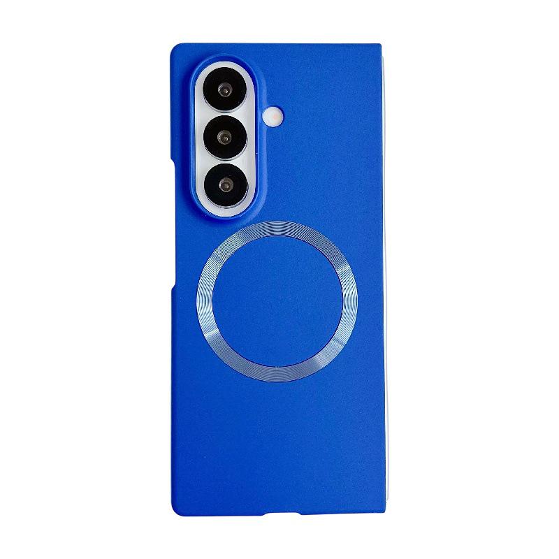 Samsung Z Fold7 Case: Iridescent Magnetic Ring, Drop-Proof, with Screen Protector