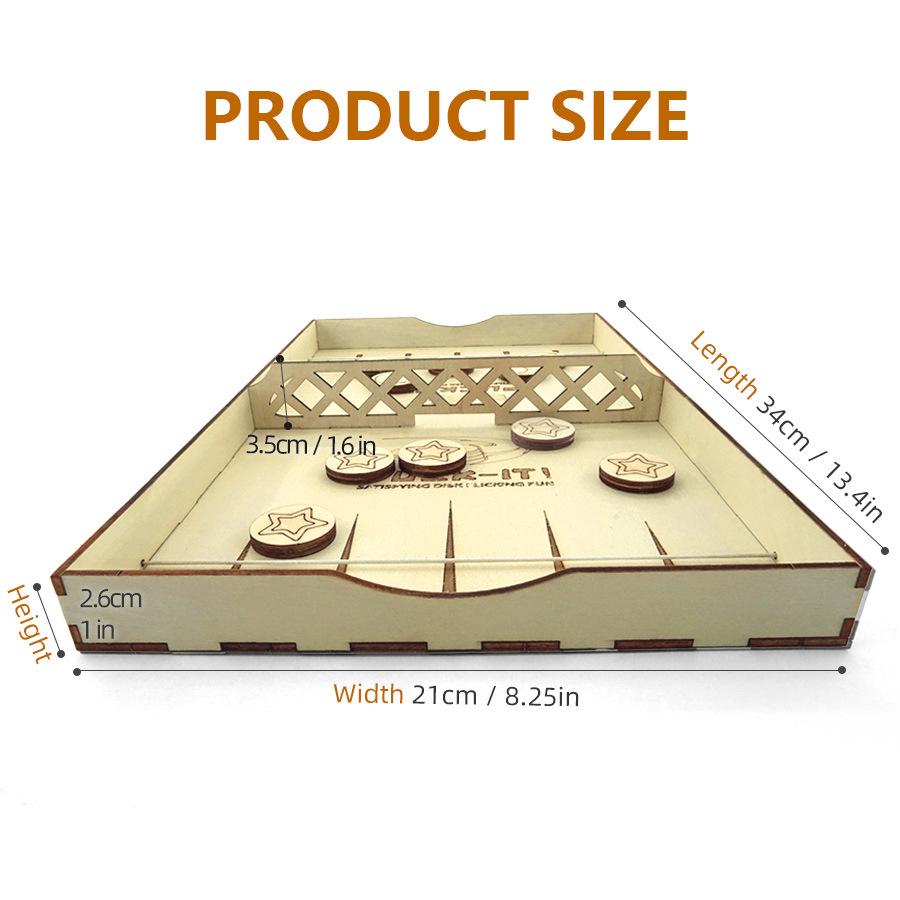 Custom 3D Wooden Stereoscopic Puzzle & DIY Hockey Game Set