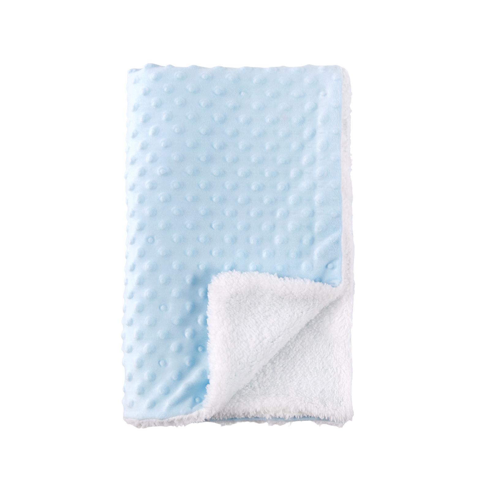 Multi functional baby blanket soft and comfortable coverlet  blanket for all seasons  children s plush blanket one size синий