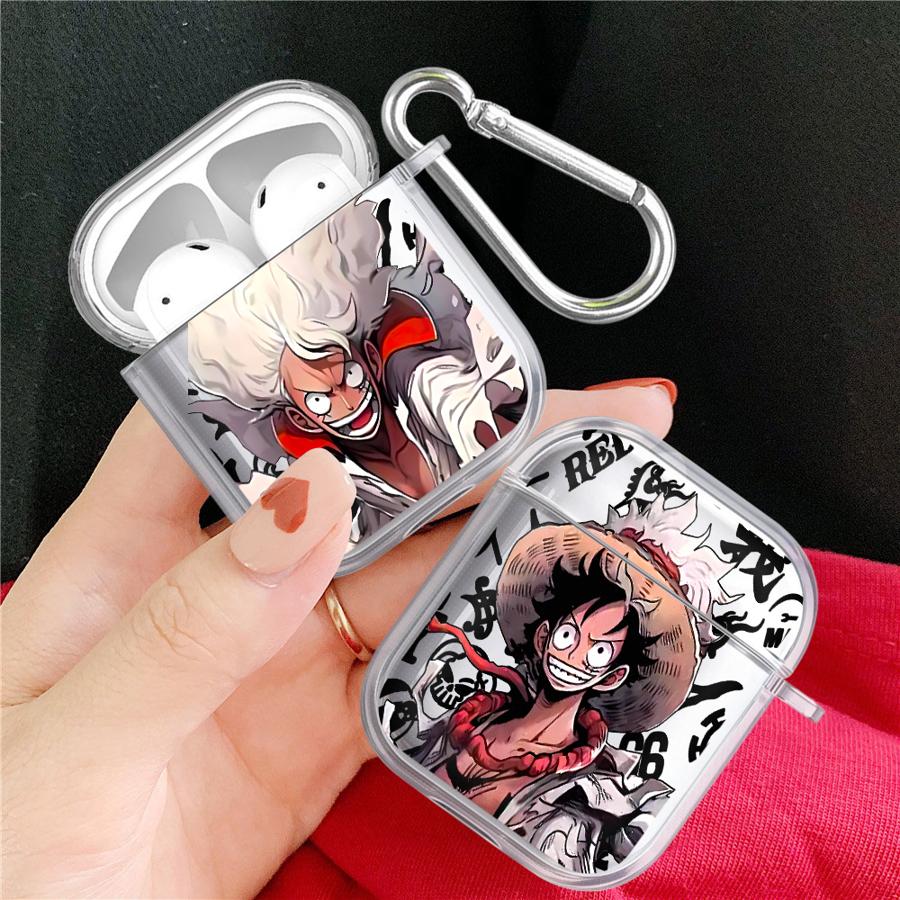Anime Ones Pieces Luffys Case For Airpods 2 Pro3 Pro Pro2 4 1 3 Clear Earphone Cases Cover