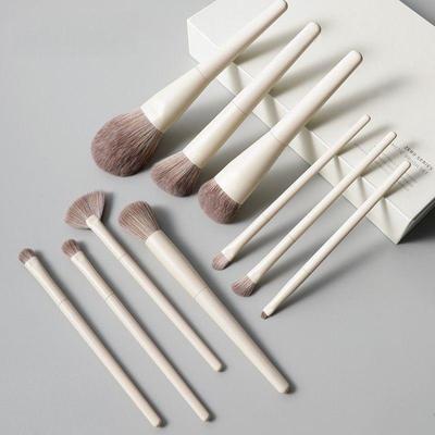 Juego de 10 brochas de maquillaje profesionales, juego de alta gama