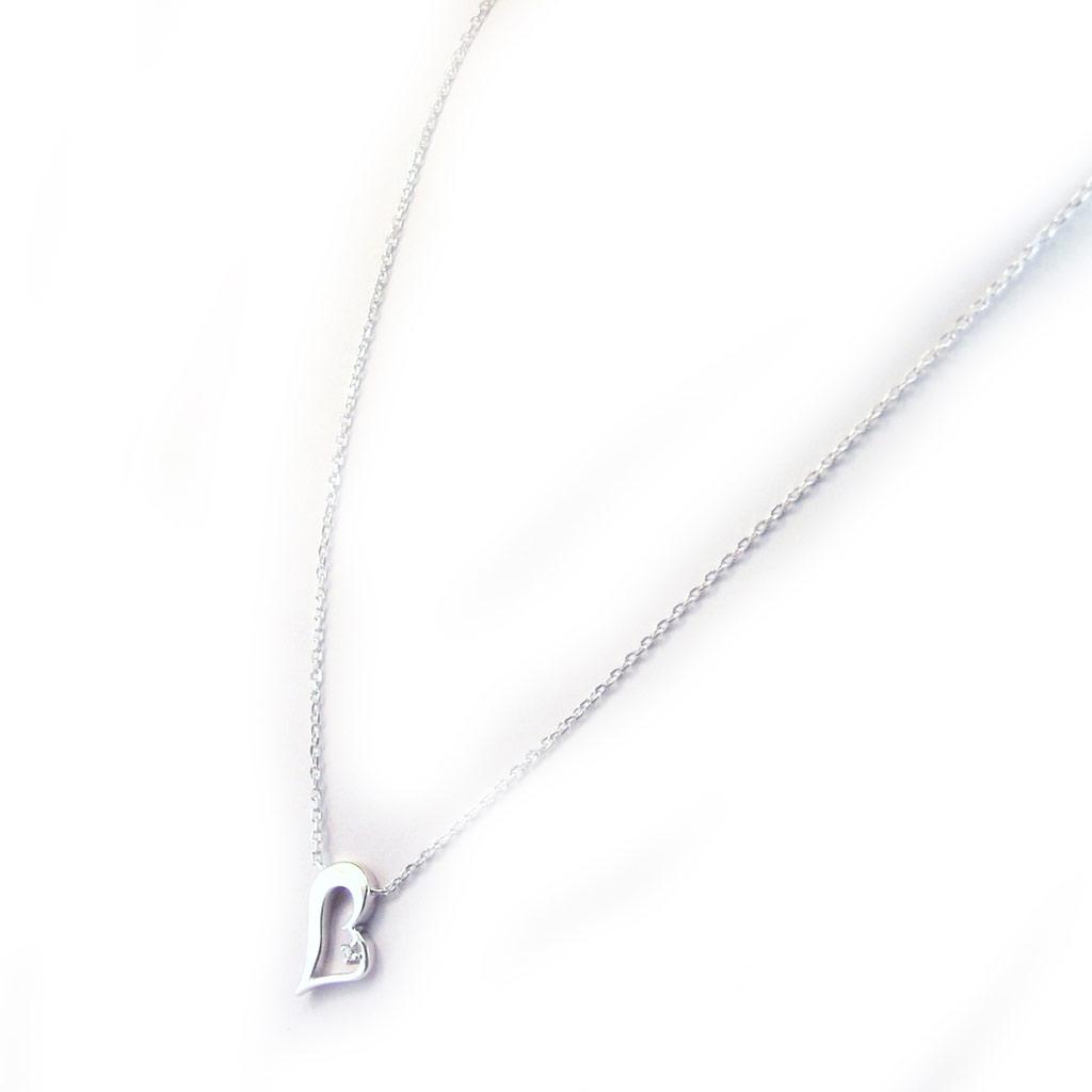 Les Trésors De Lily [G1225] - Silver 'Love' Necklace