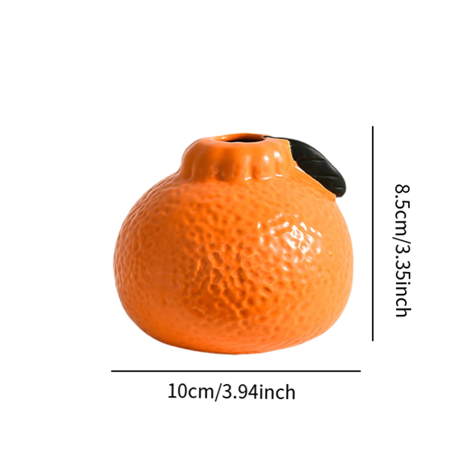 

Ceramic Vase Creative Fruit Shaped Flower Vase Hydroponics Hydroponics Office Desktop Ornaments Home Garden Decor