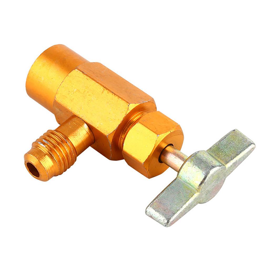 1pc AC R-134a Refrigerant Tap Can Dispensing 1/2" ACME Thread Valve M16 Thread