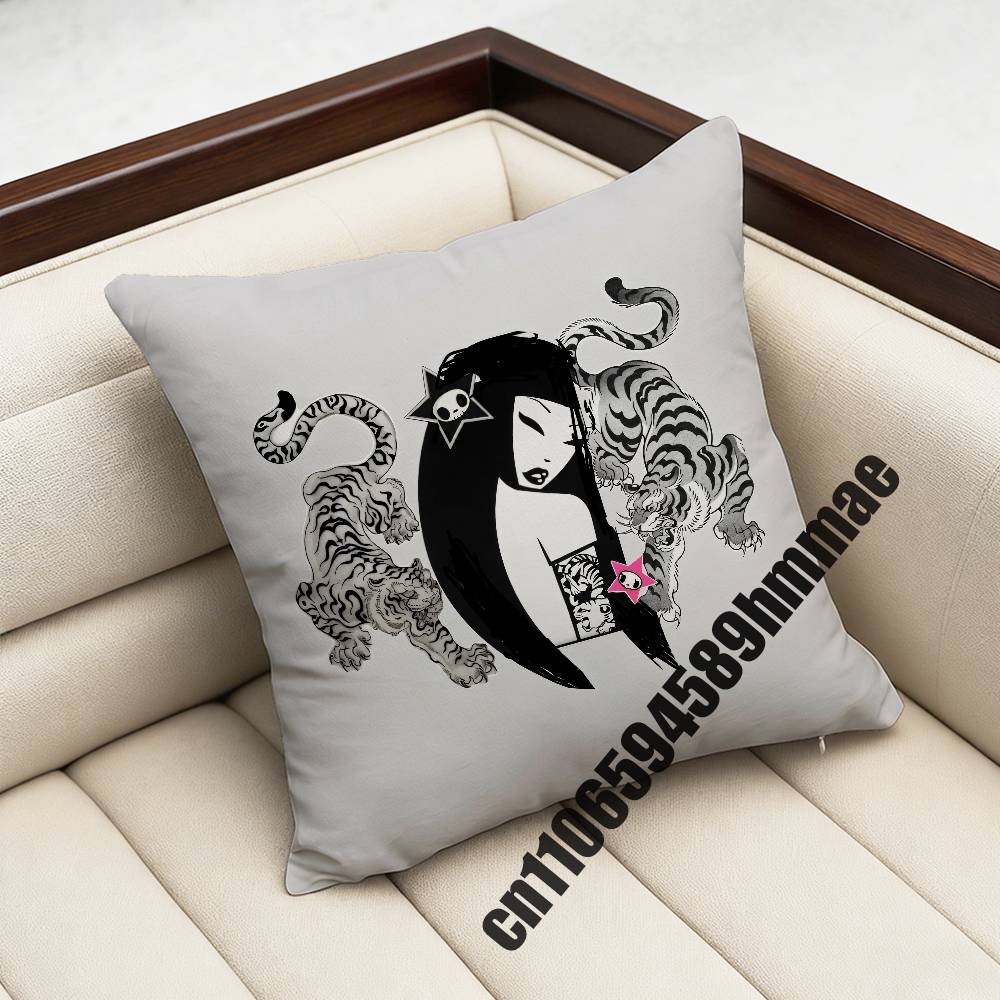 

For Japan Art TTokidoki Throw Pillow Case Sham 45x45cm 40x40cm Square Car Pillowcase Pad Cushion Cover 30x30cm