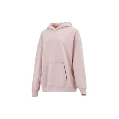 Bestickter Logo-Pullover-Hoodie Damen Tops Oxford-Pink DM6202-601