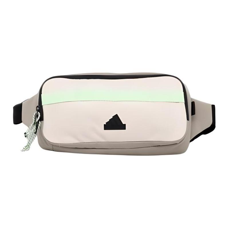 Adidas Recycled Material Fanny Pack Regular Unisex Aluminum & Pebble Silver & Half Green Fireworks & Black Adidas IP0393
