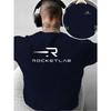Kreativer zweiseitiger „R-Druck“: Minimalistisches Cooles Style" Herrenmode T-Shirt, Geeignet für Hauskleidung, Täglichen Lässigen Gebrauch und Outdoor-Sportarten