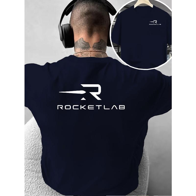 

Creative Double-Sided R Print: Minimalist Cool Style Men s Fashion T-Shirt, Suitable for Home Wear, Daily Casual Use, and Outdoor Sports S