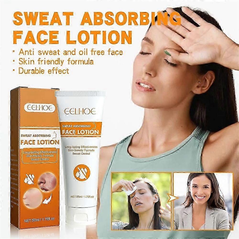 Face Antiperspirant Anti Sweat Forehead Scalp And Oily Face Control Sweat Absorbing Face Lotion Skin-friendly Formula 50ml