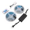 2 BUC Benzi Luminoase LED 16.4ft 12V 5050 RGB Impermeabile cu Schimbare de Culoare Lumini LED Tip Frânghie cu 24 de Taste