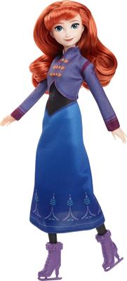 Mattel Disney Die Eiskönigin Anna Puppe und Haus zum Spielen ab 3 Jahren und JBG54 (Eislaufen) Ankleiden, Hoch, Blau,
