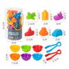 1 Set Kids Color Sorting Bowl Toy Educational Preschool Learning Animal Learning Counting Matching Game with Rainbow Bowls Color Classification