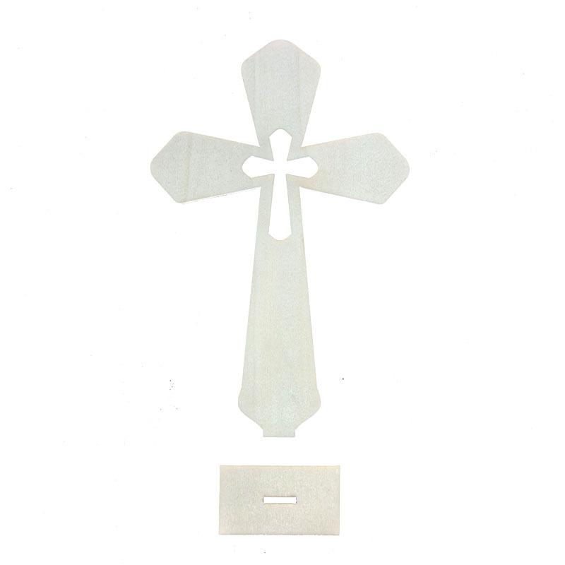 10pcs Small Baptism Decor Rustic Standing Cross for First Communion Prayer Wooden Cross Christian Catholic Wood Crosses Crafts