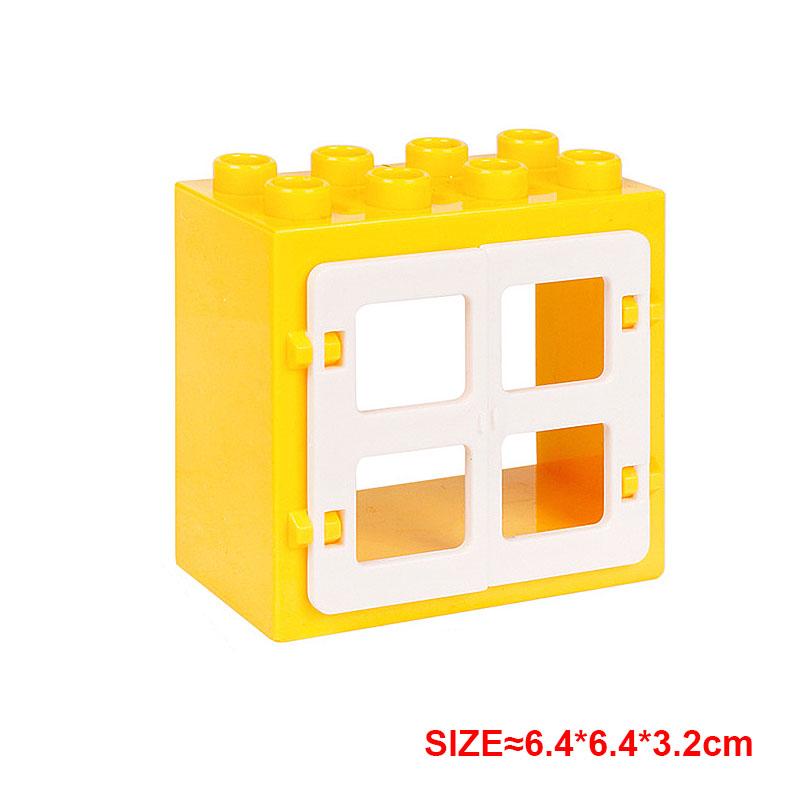 Accesorii Asamblare Blocuri Mari de Construcție DIY Acoperiș Perete Balustradă Casă Oraș Fermă Set Serie Loc de Joacă Cadou Jucării pentru Copii