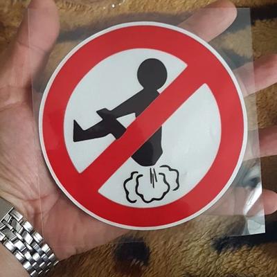 Interesante Pegatina de Coche No Pedos Divertida Trasero Mascota Calcomanía Estilo de Coche Decoraciones de Auto