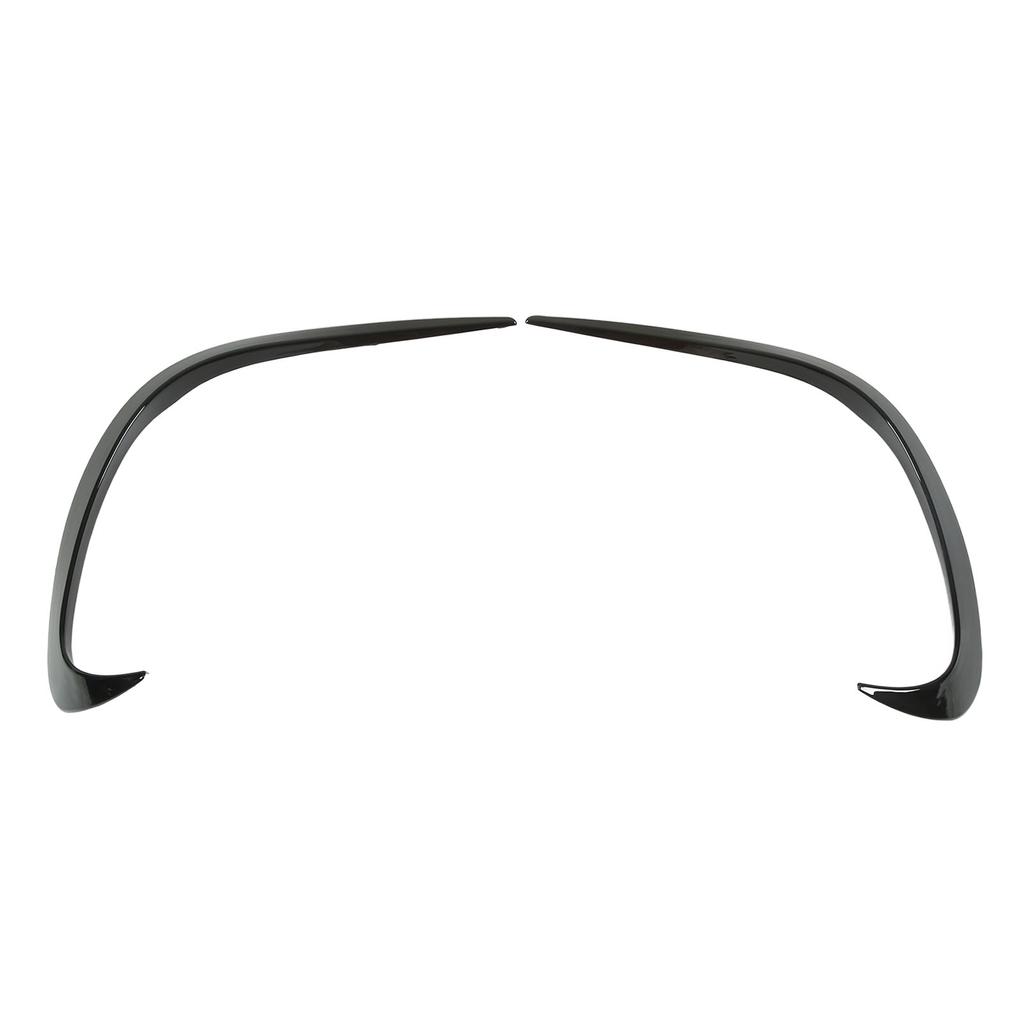 2PCS Front Bumper Air Spoiler Piano Black Smooth Surface Rustproof Replacement For Mercedes‑Benz C‑class W206 2022+