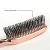 New Scalp Cleaning Electroplating Massage Comb Household Gold-plated Comb Dry And Wet Dual-use Electroplating Hairdressing Comb