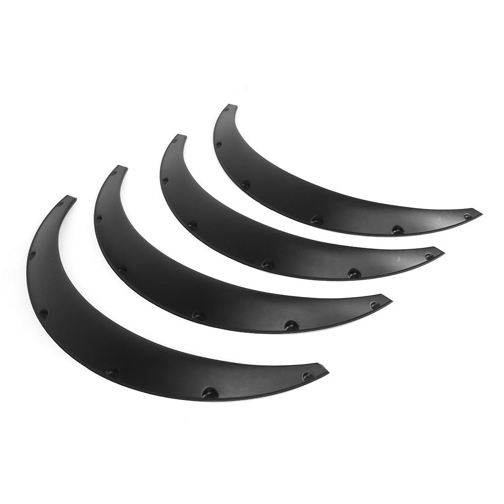 4ks 90mm 3,5in Flexibilní lemy blatníků Široké oblouky nad kola Ochranné lišty proti stříkající vodě Univerzální pro auto SUV Terénní vozidla