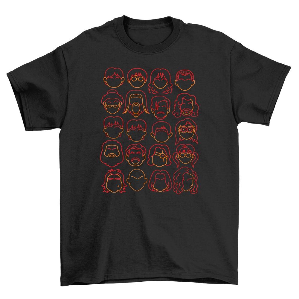 

Wizard Heads Unite - Magical Faces Galore! Funny T-shirt, Unisex Design, Perfect 4XL
