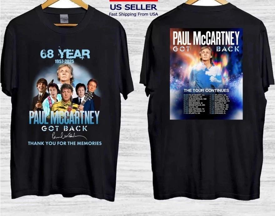 NEW Paul Mccartney Merch Tour 2025 North America Anniversary T-Shirt XL