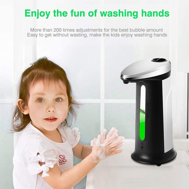 Soap Dispenser 400ml SMART SANGER Automatic Dispenser Touchless Disinfectant Dispenser de Jabon Bottle for Kitchen Soap Dispenser in Bathroom | Liquid