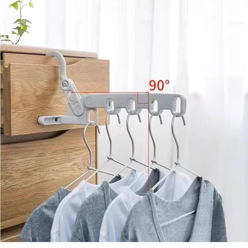 Travel Folding Hanger,Multi-Functional Travel Clothes Hanger,Laundry Room Hanging Rack,for Travel, Hotel Stays, Business Trips