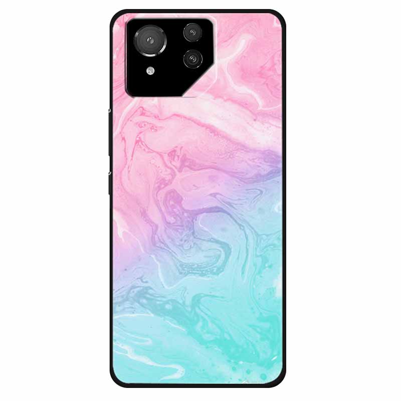 For Asus ROG Phone 8 Case Lovely Soft Silicone Lion Fundas For ASUS Rog Phone 8 Pro Cover Marble Cat Phone8 8pro Protector Bag