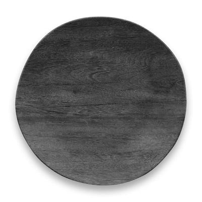 TarHong Wood Grain Dinner Melamine Dishwasher Perfect for Outdoors and TT21825677 Plate, 27cm, Black, Shatter-Resistant Dishware, Plastic, Safe,