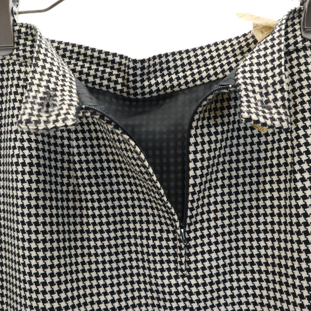 Salvatore Ferragamo made in Italy Houndstooth Pattern Mimole length Tight Skirt Women Used